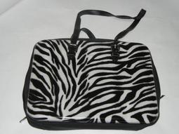 二手斑馬紋馬毛斜背側背手提三用包，進口胎牛皮! 歷史價格詳細信息