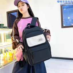 純色簡約小清新雙肩包2023新款輕便學生背包休閑時尚百搭手提包包 歷史價格詳細信息