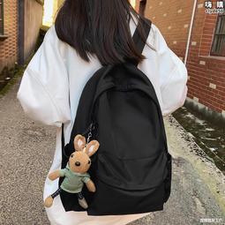 休閒書包 日系韓版小清新少女校園雙肩包 簡約純色背包 歷史價格詳細信息