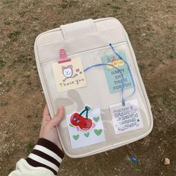 純色DIY帆布雙肩包女空白手繪書包 日韓學院風初高中學生旅行背包 歷史價格詳細信息