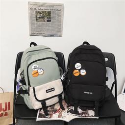 新款ins風書包少女初中生小學生大容量高中韓版背包森系雙肩包 歷史價格詳細信息