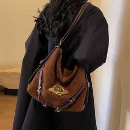 美拉德包包女秋冬百搭2023新款今年流行單肩斜挎包復古質感枕頭包 歷史價格詳細信息