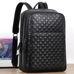 真皮男士雙肩包頭層牛皮電腦包大容量包包高級商務背包禮品包博牌後背包 商務後背包 電腦後背包 登山包 歷史價格詳細信息