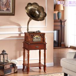 家樂聲留聲機復古低音炮電唱機臺式黑膠唱片機音響大喇叭擺件 歷史價格詳細信息