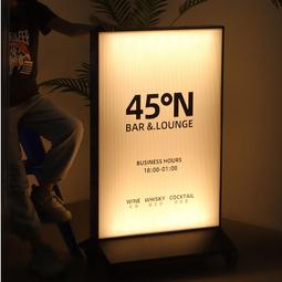 廣告牌店防風展架燒烤燈箱戶外立式落地招牌可移動發光展示架 歷史價格詳細信息