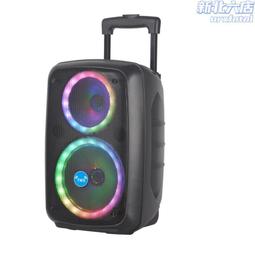 寧大電子ndr新款雙8寸炫彩燈光戶外便攜音響移動k歌 歷史價格詳細信息