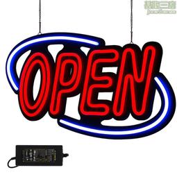 led霓虹燈open餐廳門口出入吊牌造型燈發光字招牌12v亞克力燈 歷史價格詳細信息