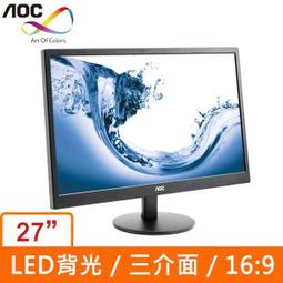 AOC 27吋LED液晶顯示器 IPS面板 I2778VHE6 / 歷史價格詳細信息
