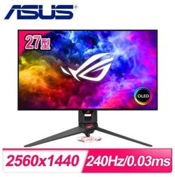 【ASUS 華碩】ROG Swift PG27AQDM 27型 240Hz G-SYNC 電競液晶螢幕(0.03 ms/QHD/OLED) 歷史價格詳細信息