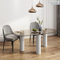 圓餐桌鋼化玻璃餐檯4人6人 不鏽鋼簡約餐桌椅組合五金1038 歷史價格詳細信息