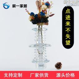 花瓶 轻奢简约几何创意玻璃花瓶透明水培鲜花客厅餐桌插花装饰摆件ins~定價[購買請咨詢] 歷史價格詳細信息
