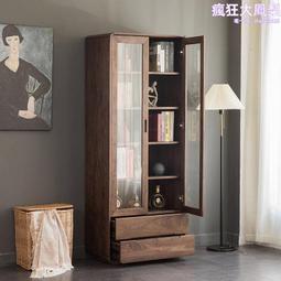 北美黑胡桃木鞋櫃家用門口小戶型北歐全實木玄關櫃儲物櫃隔斷 歷史價格詳細信息