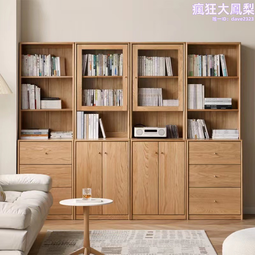 實木書櫃簡約田園風格美式仿古百葉門書櫃會所別墅收納櫃邊櫃 歷史價格詳細信息