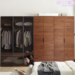 實木板衣櫃櫃門卡其色拉手輕奢簡約整體歐松板櫥櫃pet櫥櫃門 歷史價格詳細信息