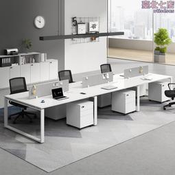 簡約組合員工工位職員桌 辦公室四人位卡位屏風辦公桌子 歷史價格詳細信息