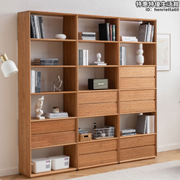 實木書櫃組合櫃簡約北歐實木移門餐邊櫃展示櫃儲物收納日式櫻桃木 歷史價格詳細信息