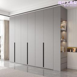 實木板衣櫃櫃門卡其色拉手輕奢簡約整體歐松板櫥櫃pet櫥櫃門 歷史價格詳細信息