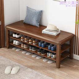 家用門口換鞋凳簡易衣帽架一體收納可坐鞋架實木置物鞋柜新款室內熱心小賣家 歷史價格詳細信息