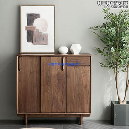 北美進口黑胡桃木實木鬥櫃六鬥櫃電視櫃臥室櫻桃木小戶型儲物櫃 歷史價格詳細信息