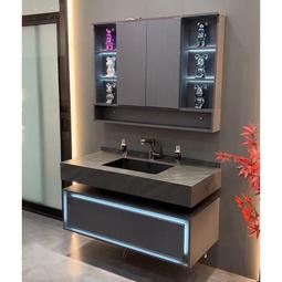 浴室櫃 洗手盆櫃浴櫃 洗漱臺浴室櫃組合 鋁合金洗臉盆櫃 家用壹體洗手盆 歷史價格詳細信息