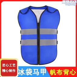 工作服降溫戶外垂釣勞保馬甲製冷冰袋釣魚防暑背心用品反光男新款 64DB~鑫星精選 歷史價格詳細信息