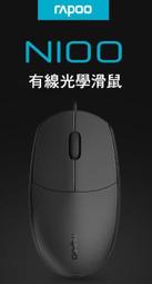 RAPOO雷柏 N100 有線滑鼠 人體工學/靈巧設計/高分辨率/1600 DPI/防滑滾輪 歷史價格詳細信息
