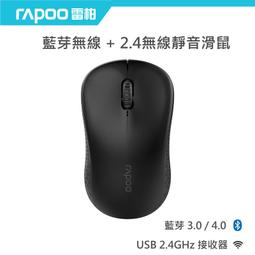 RAPOO 雷柏 M160 Silent 1300dpi 靜音 三模無線光學鼠《黑》兩入組 歷史價格詳細信息