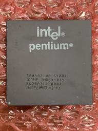 INTEL PENTIUM A80502-100 SX763 100MP INDEX-815 CPU 抽屜 歷史價格詳細信息