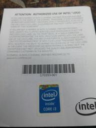 【S03 筑蒂資訊】intel inside CORE i5 6代 CPU貼紙說明書 皆為全新未用過的正版貼紙 歷史價格詳細信息