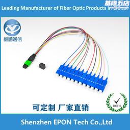 12芯 MPO母頭-MPO母頭 低損耗 美國康寧 OM3 1米光纖跳線 極性 TYPE A  MPO 12芯康寧光纖跳線 歷史價格詳細信息