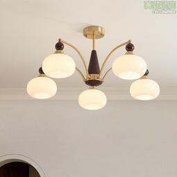 中古vintage美式復古實木客廳柿子吊燈法式設計師投影臥室餐廳燈 歷史價格詳細信息