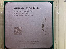 AMD A4-6300 FM2腳位 雙核心 雙執行序 內建顯示 速度3.7G L2=1M 64位元 32奈米 65W 歷史價格詳細信息