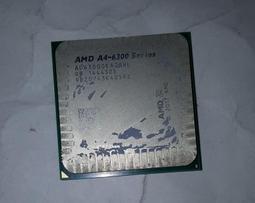 AMD A4-6300 FM2腳位 雙核心 雙執行序 內建顯示 速度3.7G L2=1M 64位元 32奈米 65W 歷史價格詳細信息