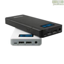 20000毫安行動電源 2A快充 自帶4線 電量顯示 LED 雙USB 大容量多功能 小巧便攜 旅行充 行動充 行動電源 歷史價格詳細信息