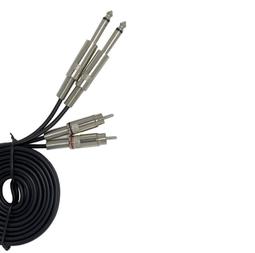 大二芯6.35mm直插轉RCA蓮花母 6.5轉蓮花頭線材~晴天 歷史價格詳細信息