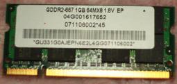 記憶體 DDR2 1GB 2支特價180元 歷史價格詳細信息