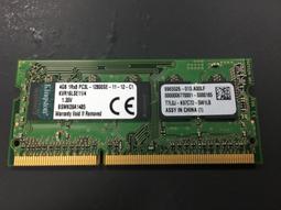 Kingston 4GB 1600MHz DDR3L Non-ECC CL11 SODIMM 1.35V記憶體 歷史價格詳細信息