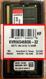 全新未拆 32GB 桌機 KINGSTON 金士頓 DDR4 3200 32G KVR32N22D8/32 歷史價格詳細信息