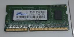【 ASint 昱聯 DDRIII 2GB 1600 DDR3 筆電記憶體】 歷史價格詳細信息
