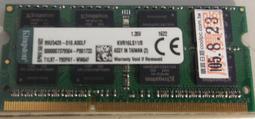 Kingston 8GB DDR3 1600筆記型記憶體 歷史價格詳細信息