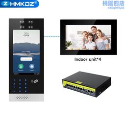 可視對講顯示屏4.3寸門禁電話連接管理中心機視頻通話人臉識別 歷史價格詳細信息