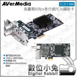 數位小兔【圓剛 AVerMedia CL311-MN 高畫質60fps多介面PCIe擷取卡】醫療造影 監控 公司貨 資料 價格比較,價格查詢,歷史價格詳細信息