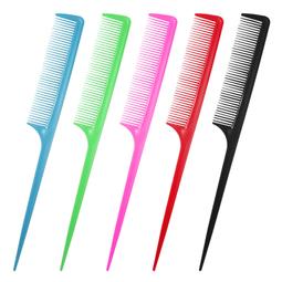 尖尾梳化妝師專用密齒超細梳鋼針挑發梳子理發店專業打毛梳剪發梳 歷史價格詳細信息