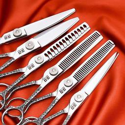 理髮剪刀理髮店專用剪刀套裝無痕平剪打薄牙剪髮型師專業美髮剪刀 歷史價格詳細信息
