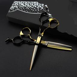 黑色美髮剪刀套裝 平剪 專業理髲剪刀 牙剪打薄用剪髮工具 歷史價格詳細信息