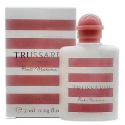 【TRUSSARDI】海洋水手波紋純綿帕巾領巾(桃紅色) 歷史價格詳細信息