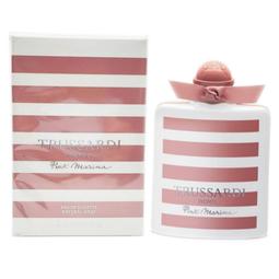 【TRUSSARDI】海洋水手波紋純綿帕巾領巾(桃紅色) 歷史價格詳細信息