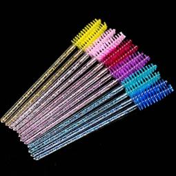 【☆┌Lenger Shop┘☆】新品&hearts;全粉色&hearts;軟矽膠 睫毛刷 50入 卸睫 嫁接/種睫毛 工具 歷史價格詳細信息