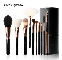 【愛來客 】專利商標品牌Cerro Qreen天然動物毛10支升級專業化妝刷(粉紅.黑及紅色三款可選 歷史價格詳細信息