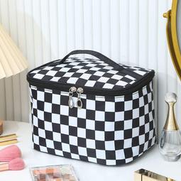 韓版化妝包便攜外出收納箱收納盒大容量迷你登機小手提箱子化妝箱 歷史價格詳細信息